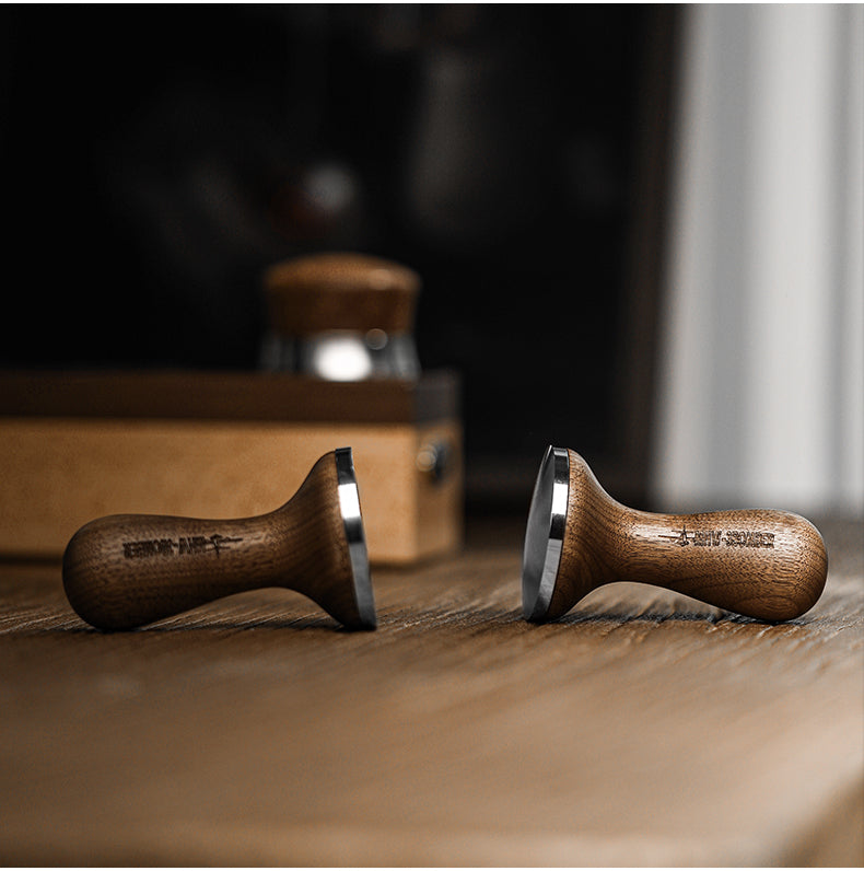 MHW Mirror Coffee Tamper 58.35mm-walnut-thread