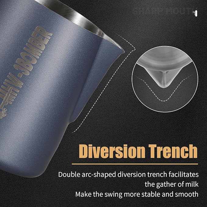 MHW Milk Jug 3.0 450ml Prussian Blue