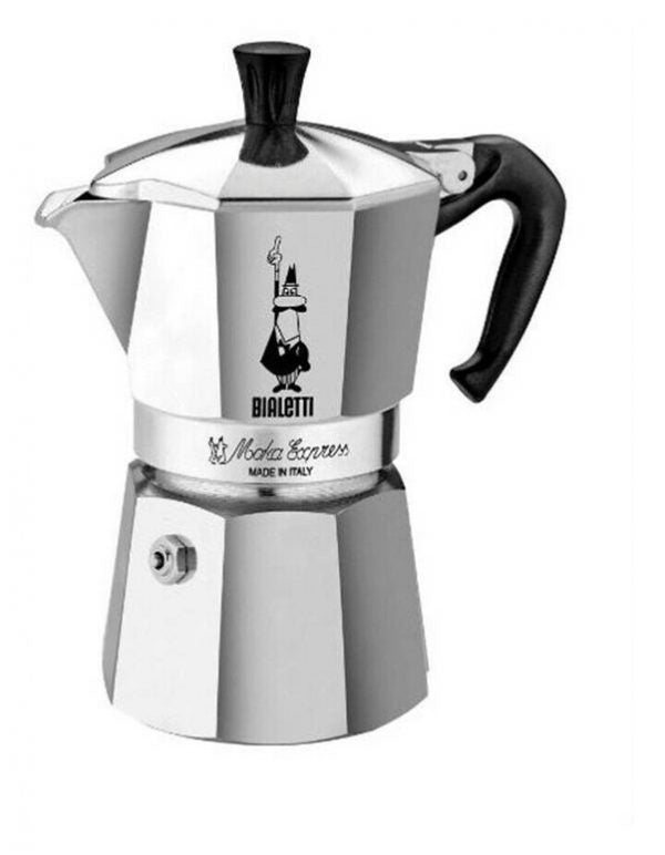 Bialetti Moka Express. Stove top coffee maker. 4 cup