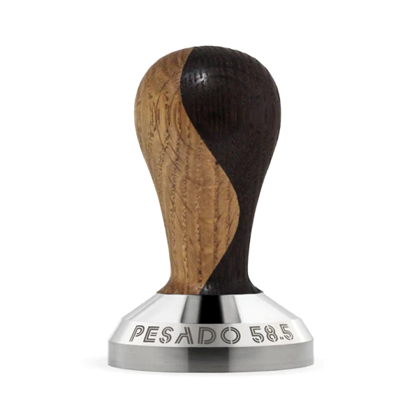 Pesado 58.5mm Coffee Tamper. Wooden handle