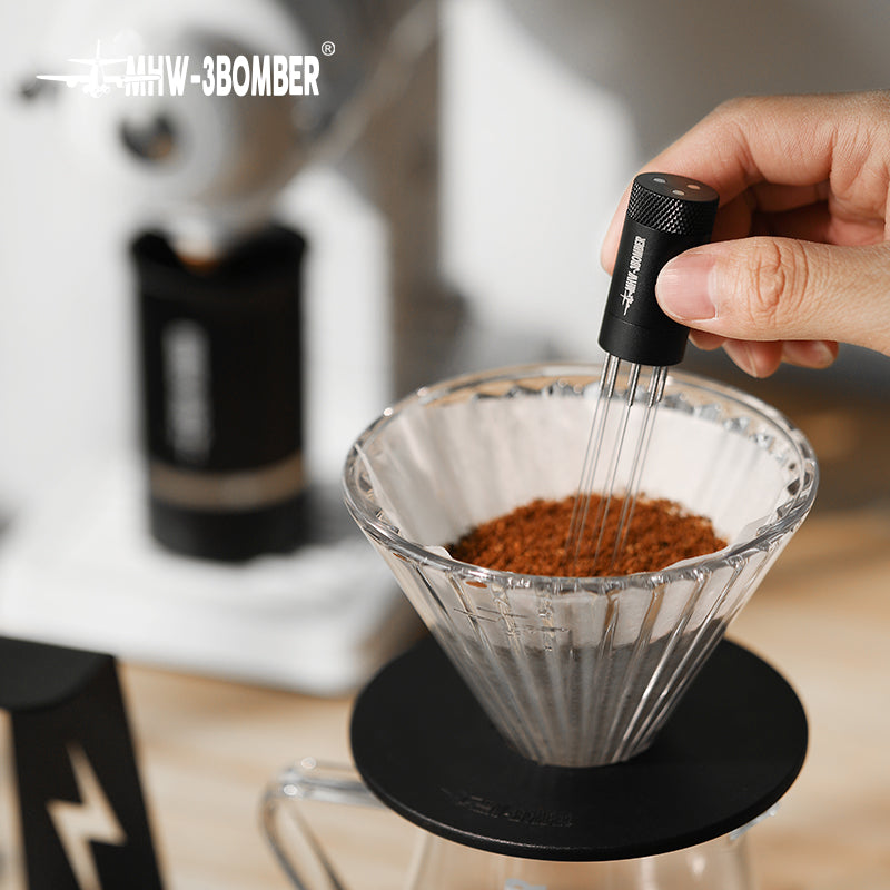 Espresso Distribution Tool Coffee Stirrer 0.25mm Magnetic Stand Storage