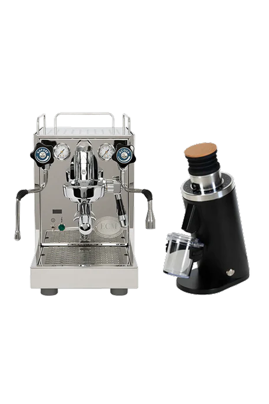 Premium Espresso Bundle: ECM Mechanika VI Slim PID + DF54 Grinder