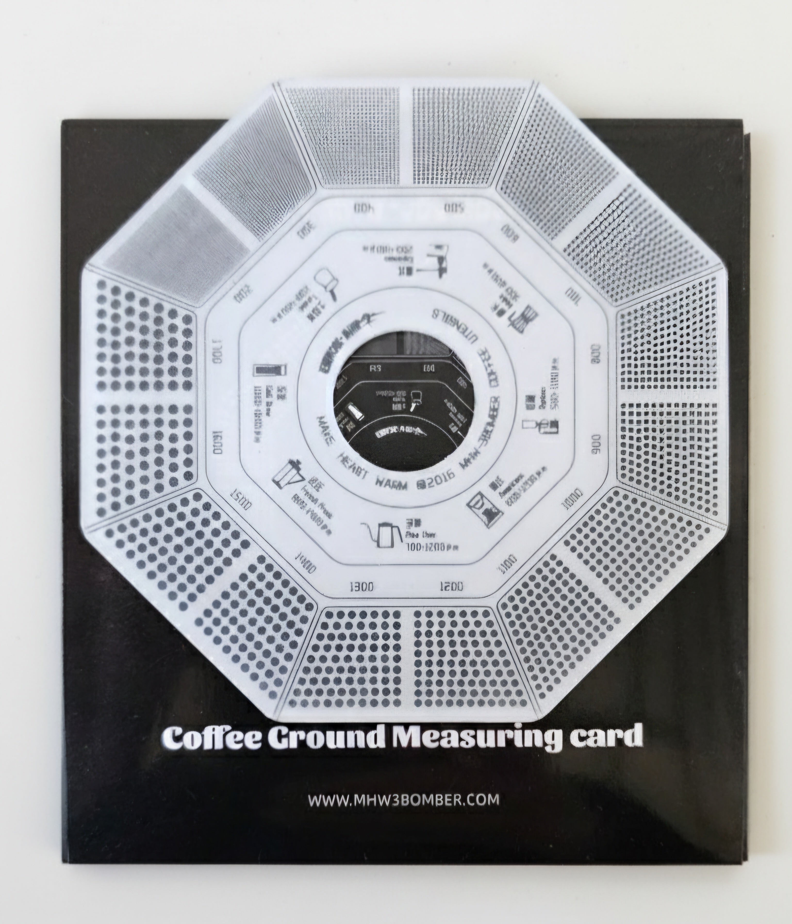 MHW Coffee Ground Measuring Card