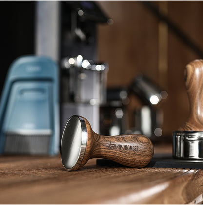 MHW Mirror Coffee Tamper 58.35mm-walnut-thread