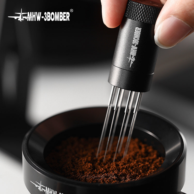 Espresso Distribution Tool Coffee Stirrer 0.25mm Magnetic Stand Storage
